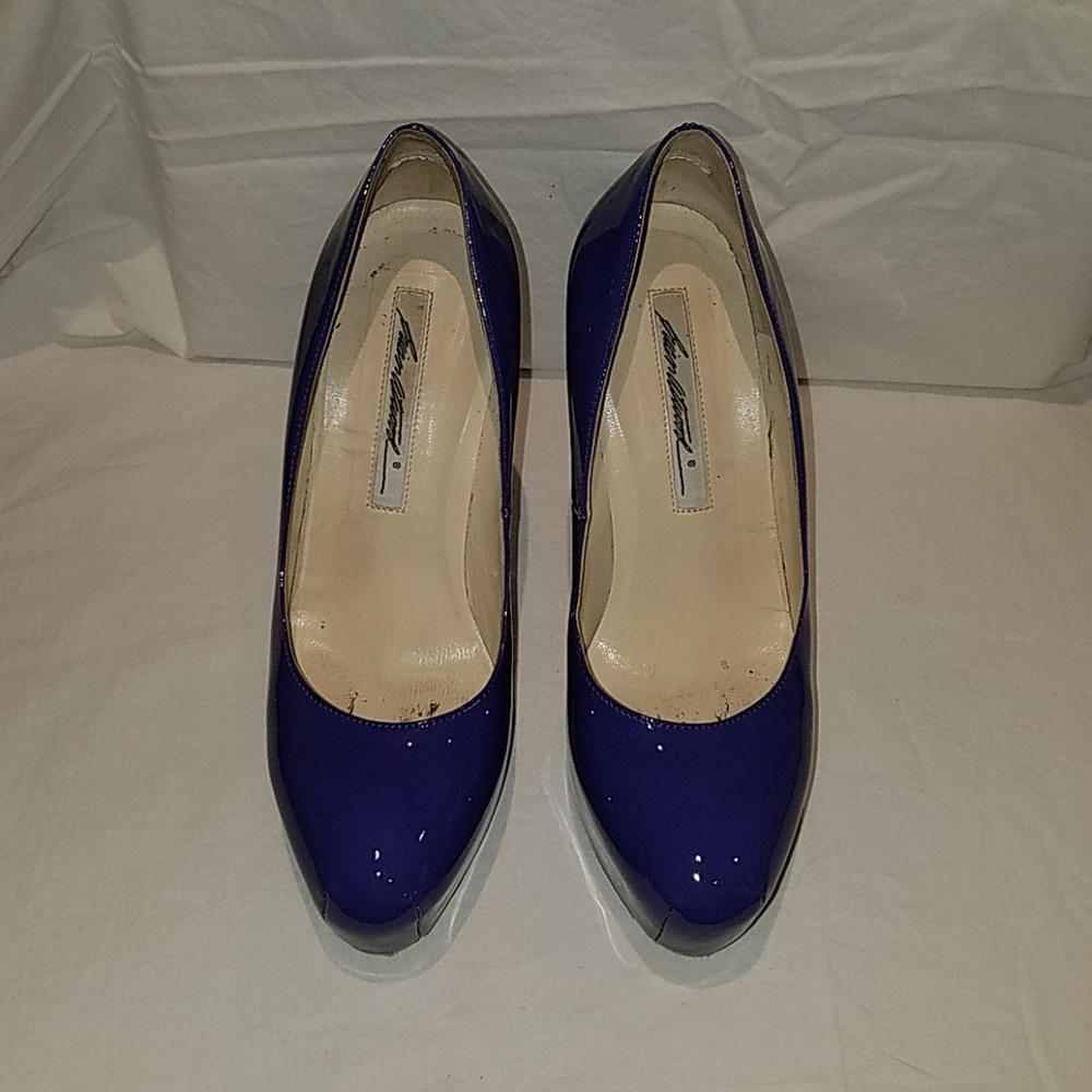 Brian Atwood Maniac Patent Leather Pump - Purple